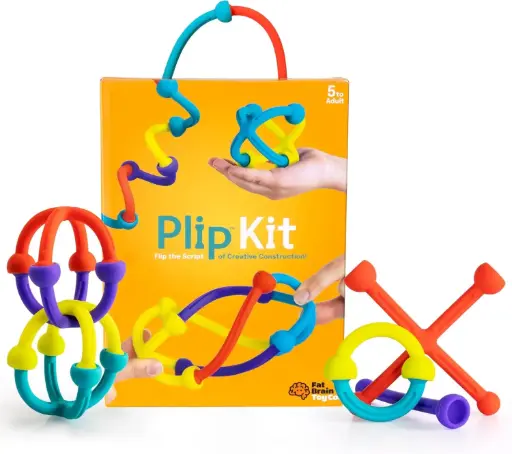 Fat Brain Toys Plip Kit, Building Toys for Creative Play, Creative Construction Play Set
