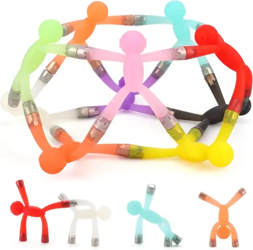 Boxgear Magnet Men – 10-Piece Magnetic Travel Toys