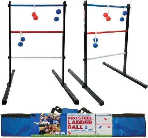 Front Porch Classics, Maranda Enterprises Ladderball Pro Steel, Black, Blue, Red, White