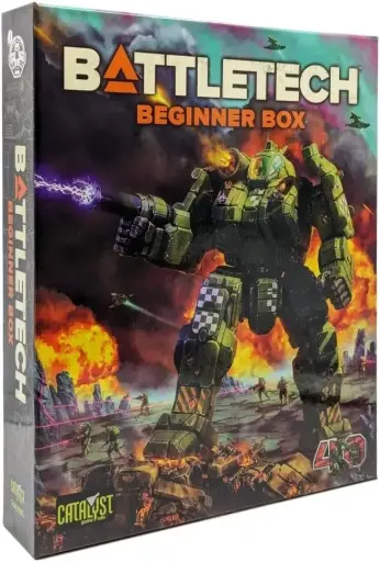 BattleTech Beginner Box 40th Anniversary by Catalyst Game Labs, Strategy Board Game, for 2 Players and Ages 14+